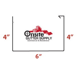 6 inch european box gutter profile